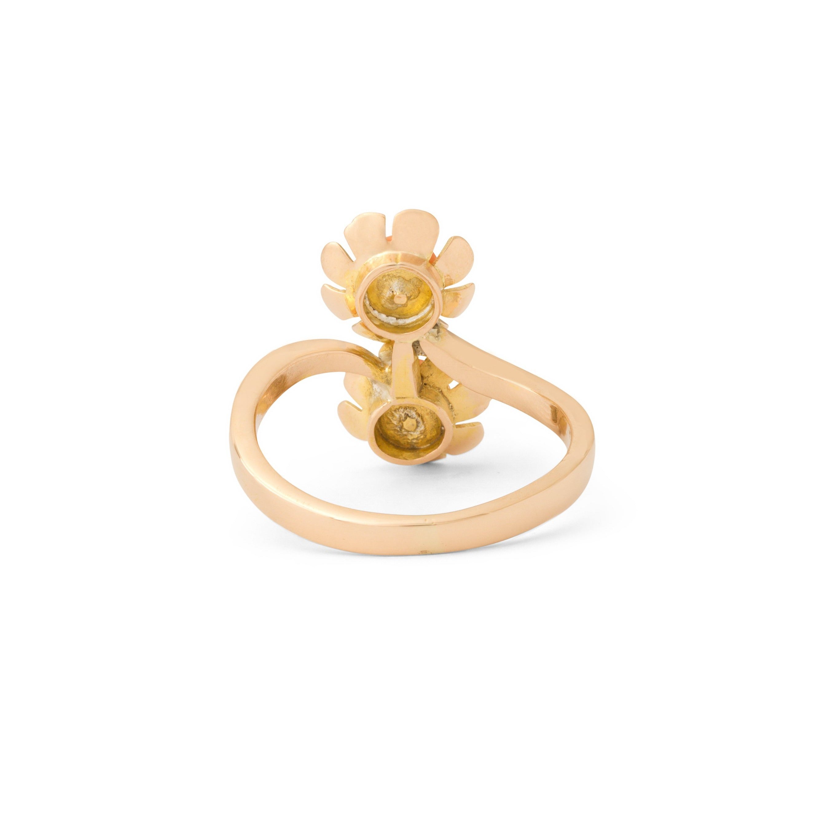 22k / 91,6% Gold Dubai / India Flower Ring size adjustable | Gold rings  jewelry, Gold ring designs, Gold jewelry simple necklace